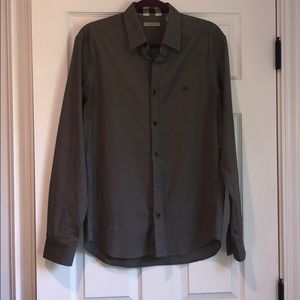Burberry Gray Dress Shirt